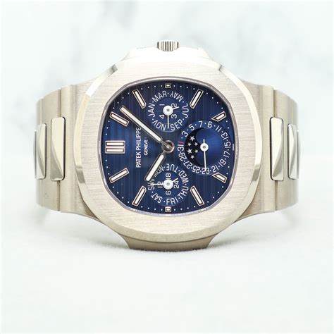 patek philippe nautilus perpetual calendar white gold